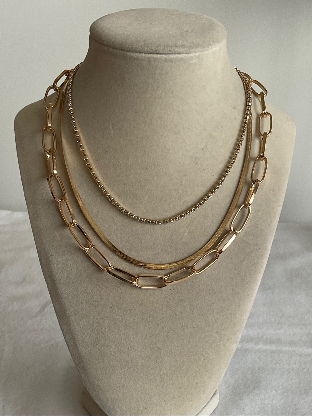 Gold Layered Necklace NWOT